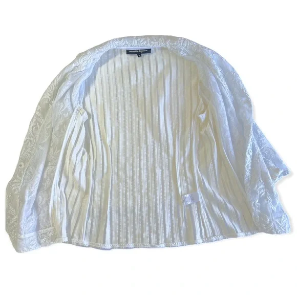 NANETTE LEPORE New Wave Notched-Collar Lace Jacket sz 12 - Picture 9 of 15